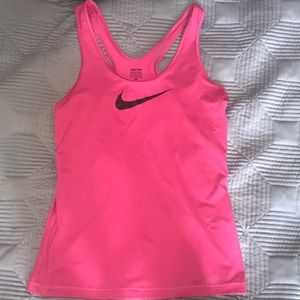 Pink nike tank top